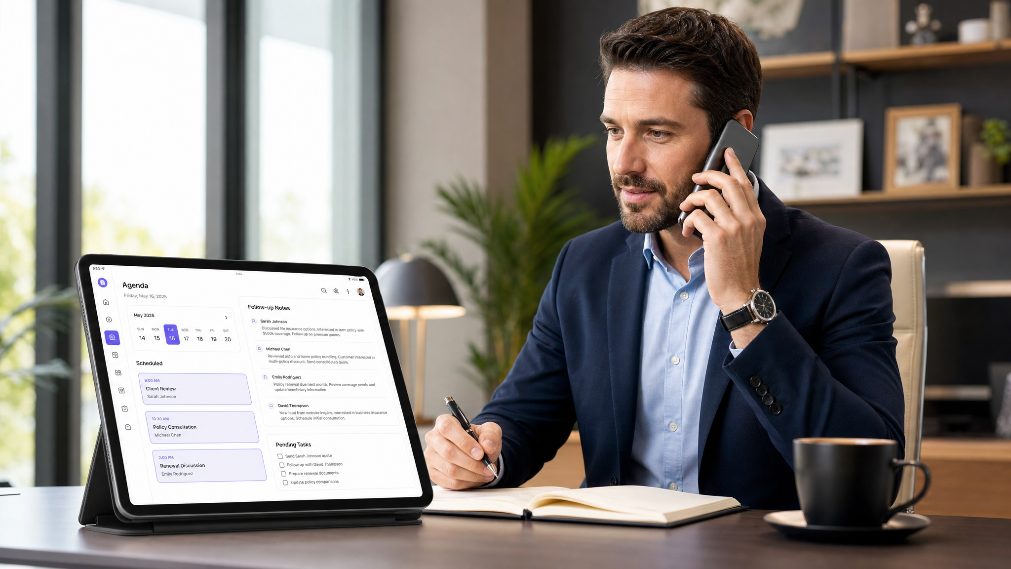 Assisted calls and SMS from mobile